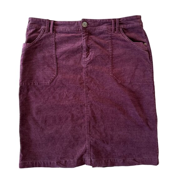 Lord Kitsch Denim‎ Skirt Womens 44 90s Y2K Style Preppy Dark Academia Thick Soft - Picture 1 of 7